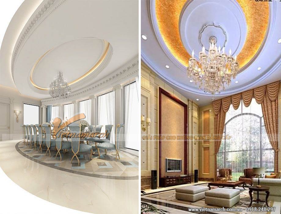 Mẫu Trần Thạch Cao Hình Elip Gallery 1