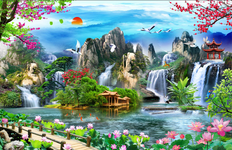 Tranh Dán Tường Phong Cảnh Thiên Nhiên: Mang Vẻ Đẹp Thiên Nhiên Vào Ngôi Nhà Bạn Gallery 2