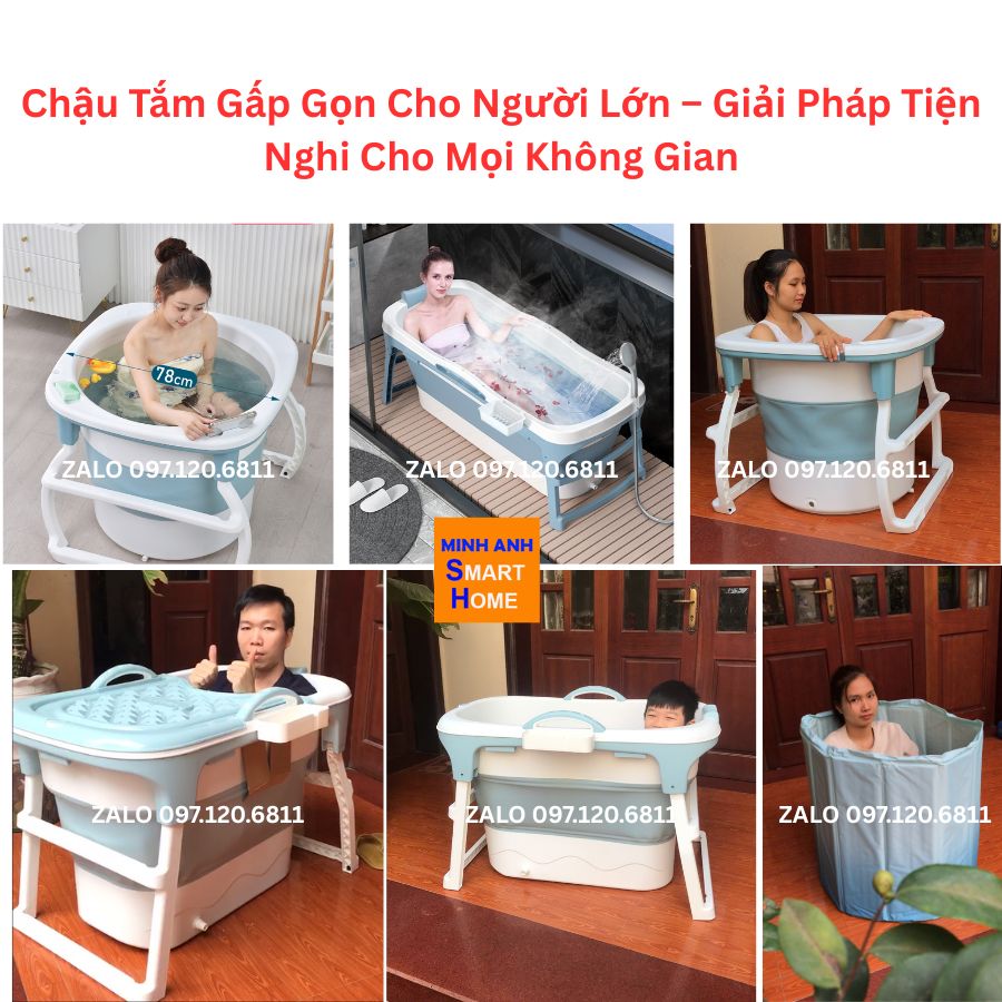 Chậu Tắm Gấp Gọn Cho Người Lớn: Tiện Lợi và Tiết Kiệm Không Gian Gallery 1