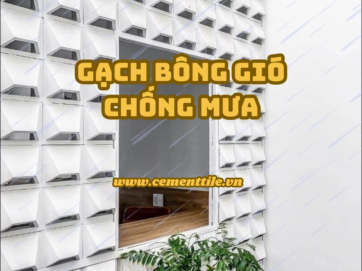 Gạch Bông Gió Chống Mưa: Giải Pháp Hoàn Hảo Cho Không Gian Thoáng Mát & Khô Ráo Gallery 1