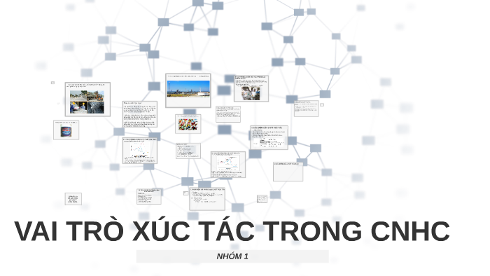 Vai trò của chất xúc tác