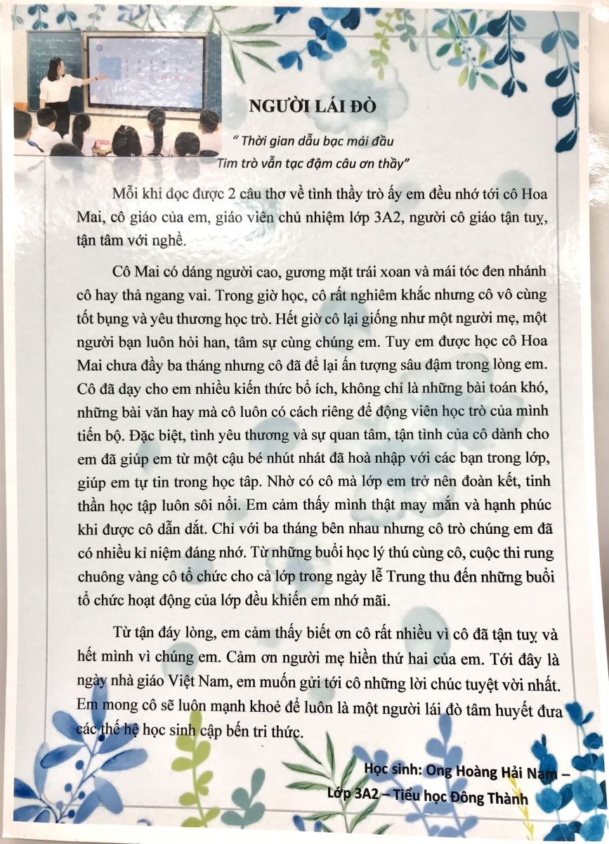 Thầy Cô và Mái Trường Tiểu Học - Những Kỉ Niệm Tuổi Thơ Gallery 1