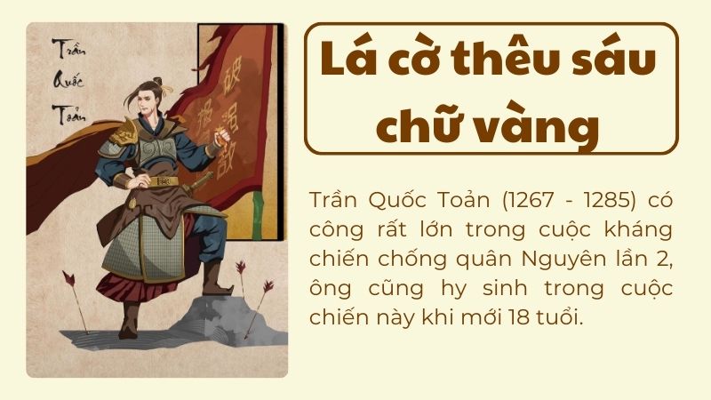 Lá Cờ Thêu Sáu Chữ Vàng Lớp 8 Gallery 2