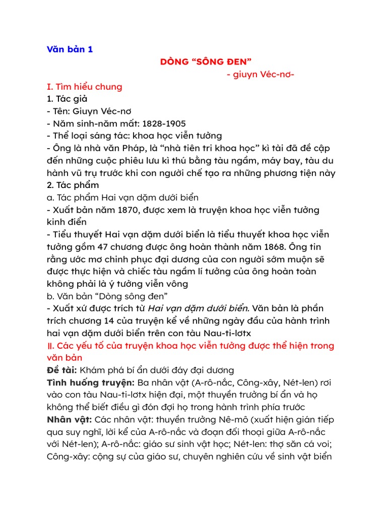 Văn bản Dòng Sông Đen