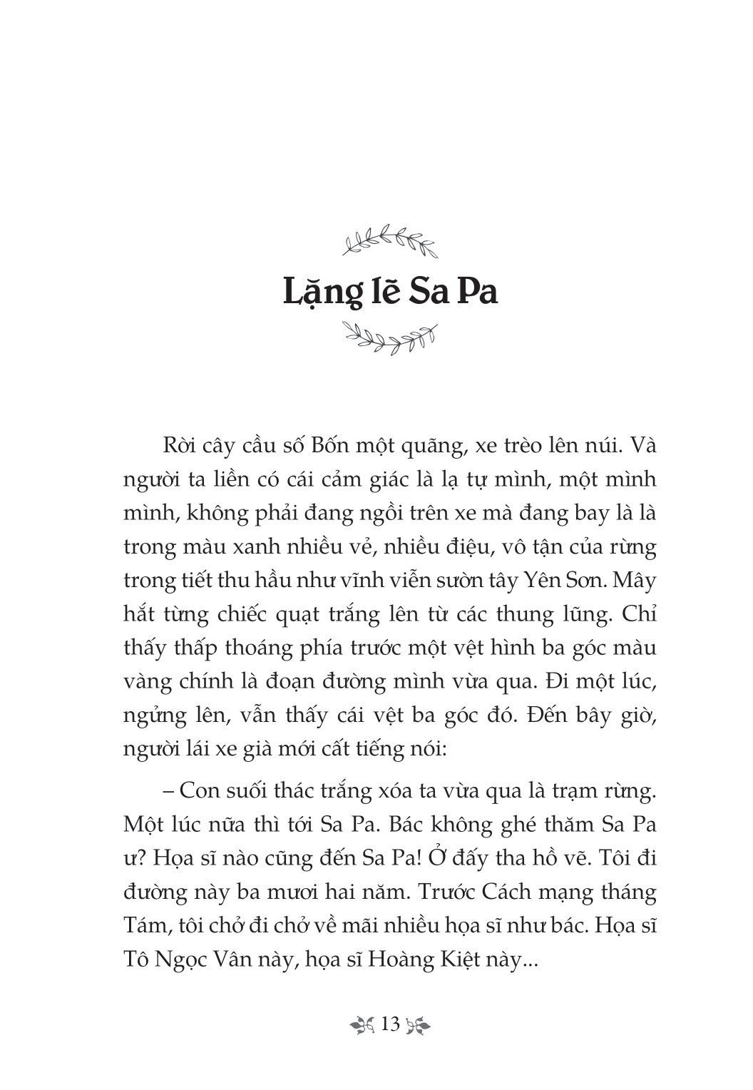 Lặng lẽ Sa Pa