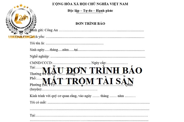 Văn Bản Tường Trình Mất Trộm Chuẩn SEO Gallery 2