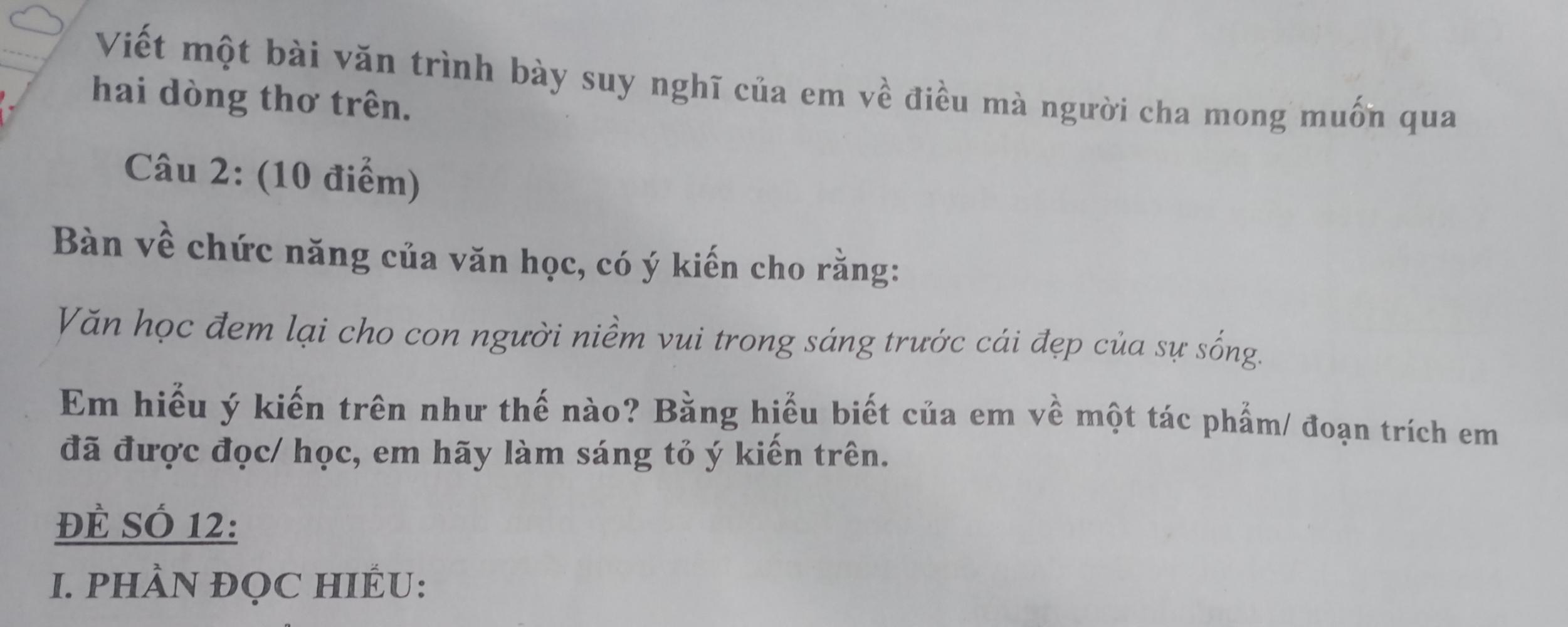 Văn học đem lại niềm vui trong sáng trước cái đẹp của sự sống Gallery 1