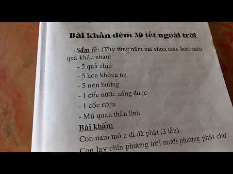 Văn Khấn 30 Tết Ngoài Sân Chuẩn Nhất Gallery 1