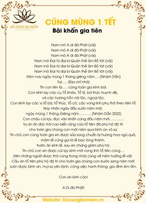 Văn Khấn Gia Tiên Mùng 1 Tết Chuẩn Nhất Gallery 1