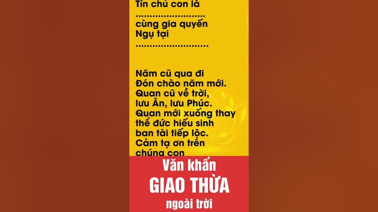 Văn Khấn Giao Thừa Ngoài Trời Ngắn Gọn Gallery 1