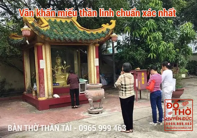 Văn Khấn Miếu Thần Linh Chuẩn Nhất