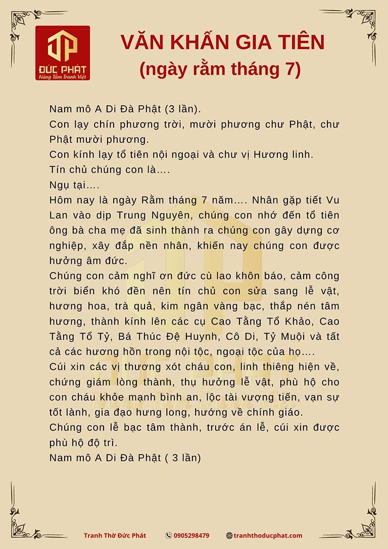 Văn Cúng Rằm Tháng 7 Gallery 1