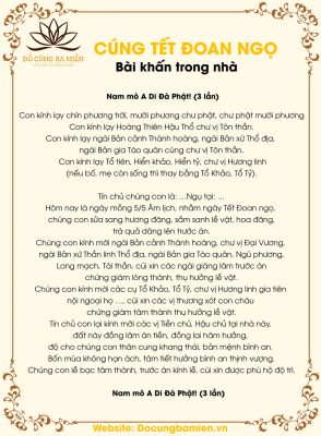 Văn Khấn Tết Đoan Ngọ Mùng 5 Tháng 5 Gallery 1
