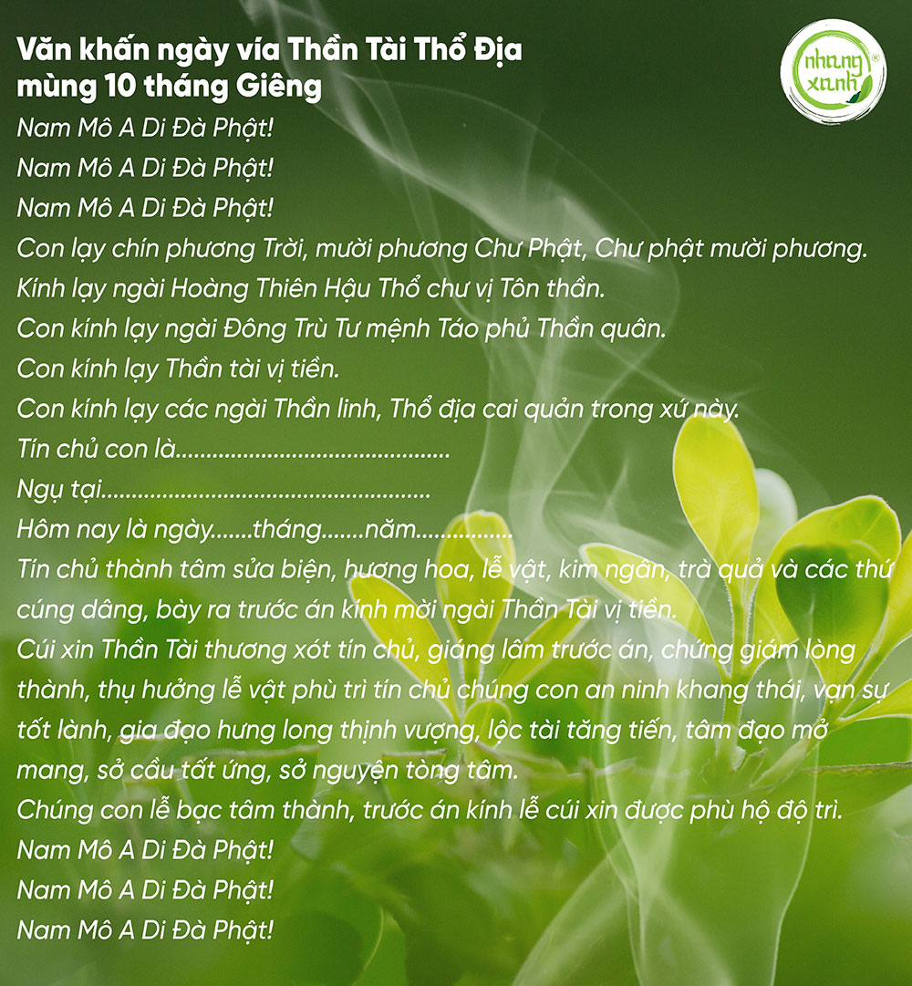Văn Khấn Thần Tài Mùng 10 Tháng Giêng Chi Tiết Và Chuẩn Nhất Gallery 1