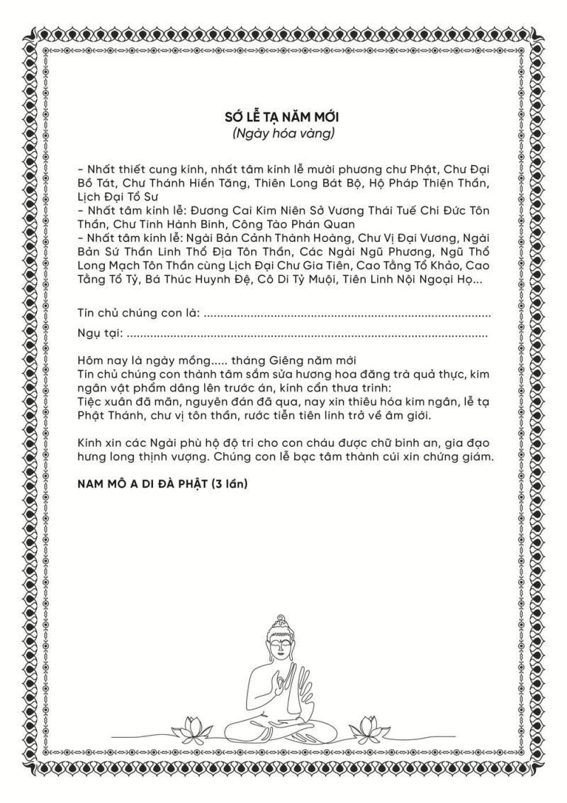 Văn Khấn Thần Tài Mùng 3 Tết Chuẩn Nhất Gallery 1