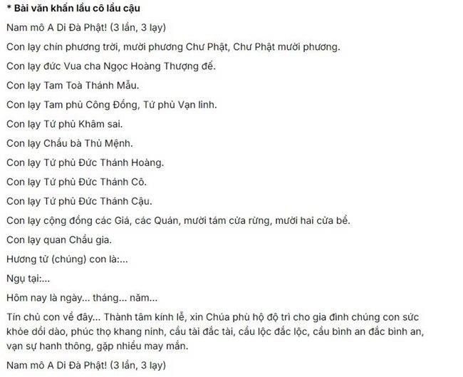 Văn Khấn Tứ Phủ Bản Đầy Đủ Gallery 2