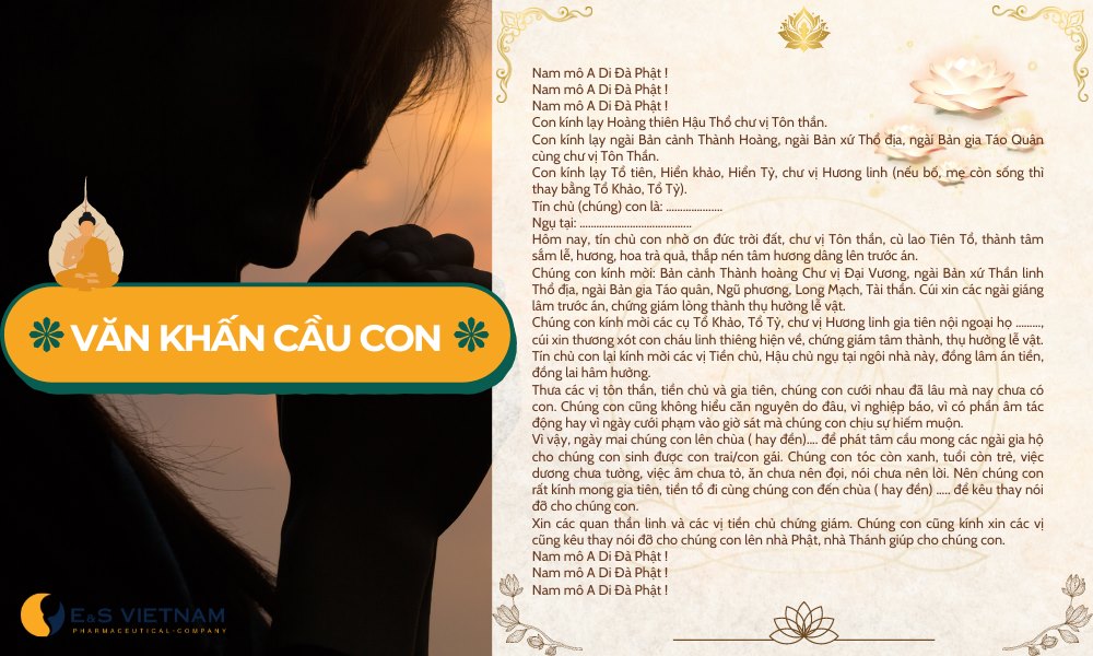 Văn Khấn Xin Con Trai