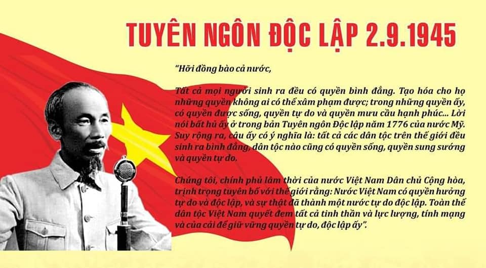 Văn Mẫu Tuyên Ngôn Độc Lập
