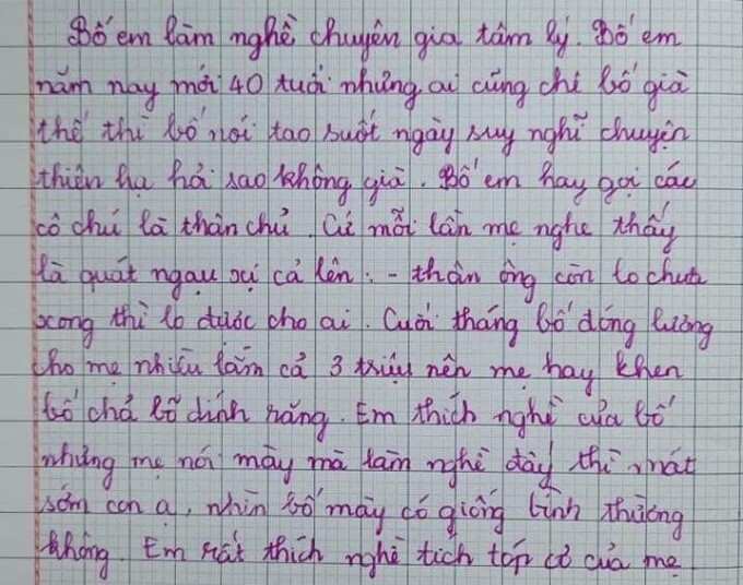 Văn tả người thân lớp 4 ngắn gọn Gallery 2