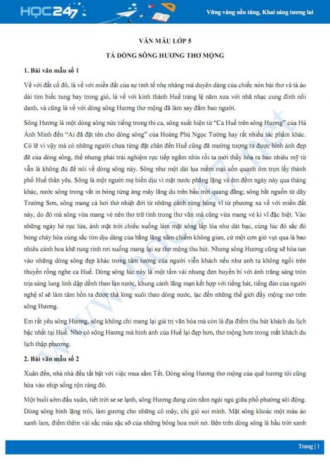 Văn tả cảnh sông nước lớp 5 ngắn Gallery 2