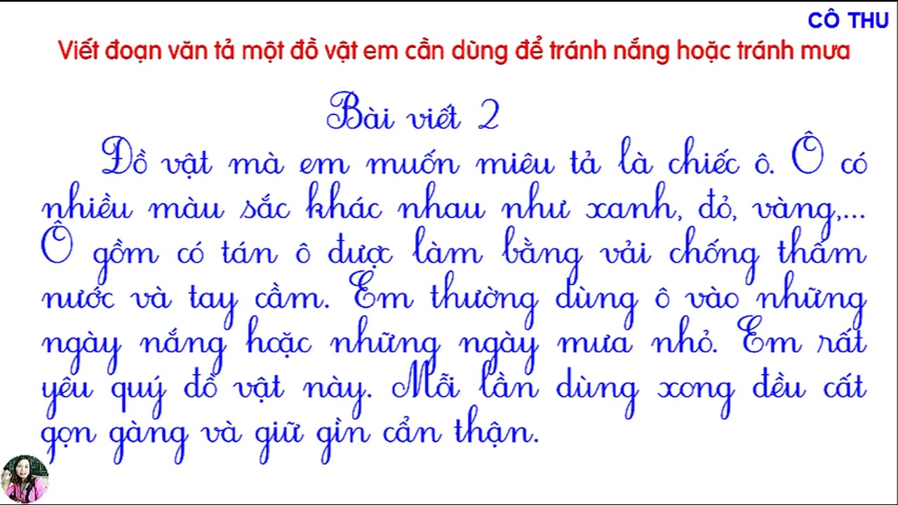 Văn tả chiếc ô lớp 2 Gallery 2