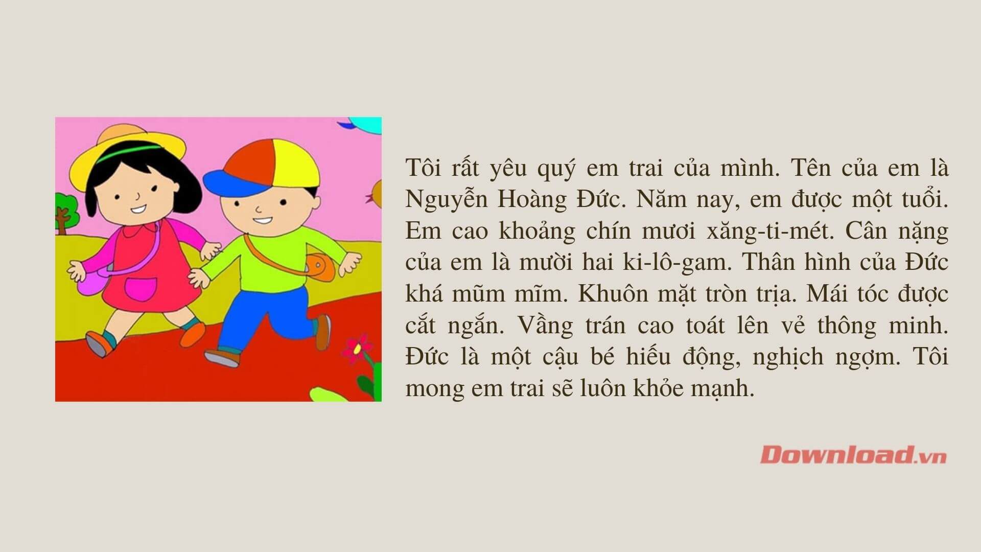 Văn Tả Em Trai Lớp 5 Hay Nhất