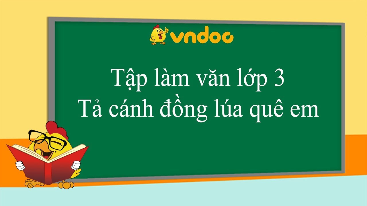 Văn tả cánh đồng lớp 3