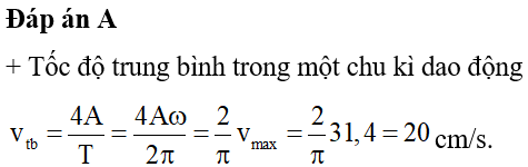 Vận tốc của chất điểm dao động điều hòa có độ lớn cực đại khi
