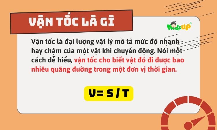 Vận tốc là một đại lượng gì?