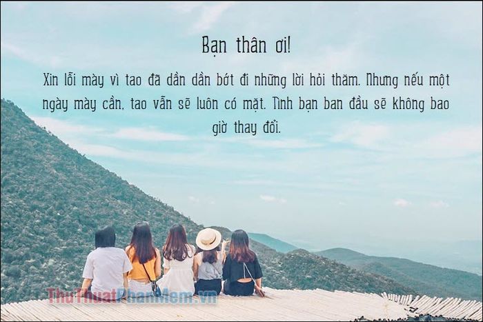 Văn Xin Lỗi Bạn
