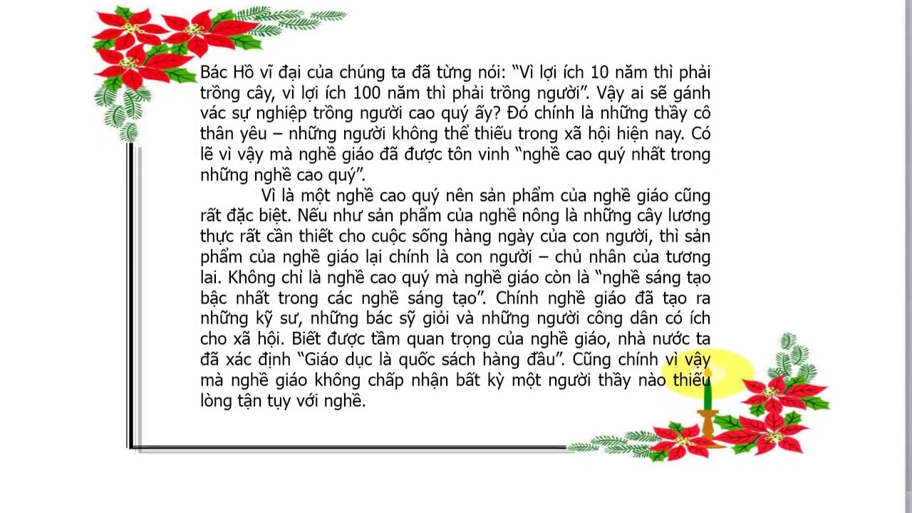 Văn Xuôi 20/11: Những Lời Tri Ân Thầy Cô