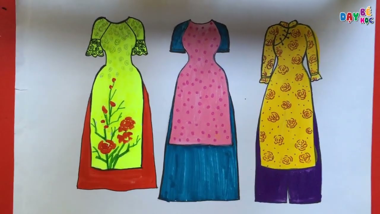 Vẽ Áo Dài Lớp 6: Hướng dẫn chi tiết và các mẫu tranh đẹp