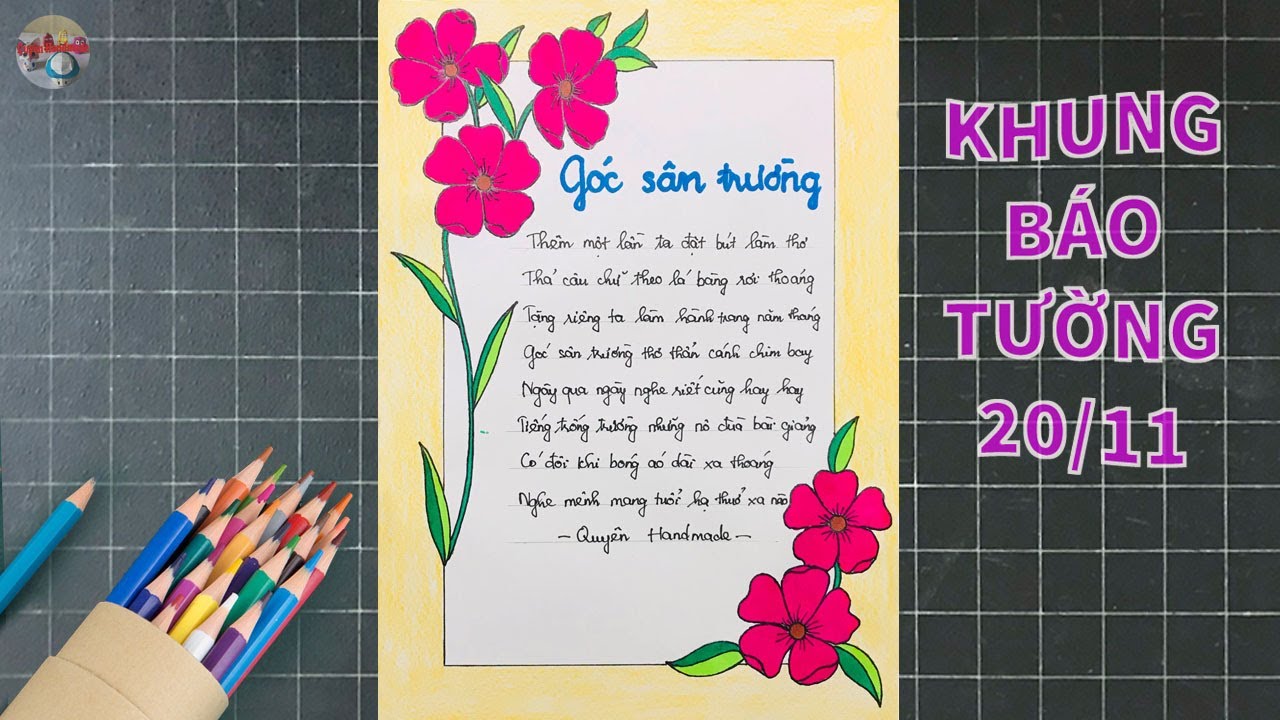 Vẽ tranh bao tường nhân ngày 20/11