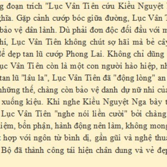 Cảm nhận về nhân vật Lục Vân Tiên Gallery 1
