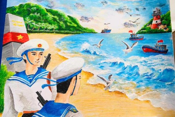 Tranh Biển Đảo Quê Hương Em Gallery 1