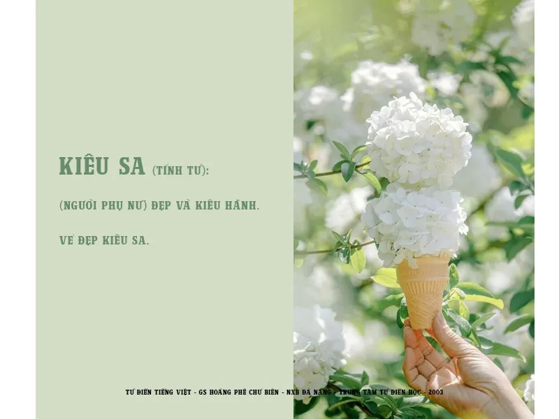 Vẻ đẹp kiêu sa là gì?