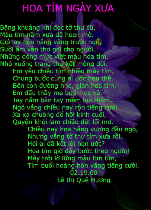 Thơ Về Hoa Tím Gallery 1