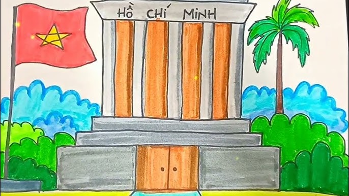 Vẽ Lăng Bác Đơn Giản