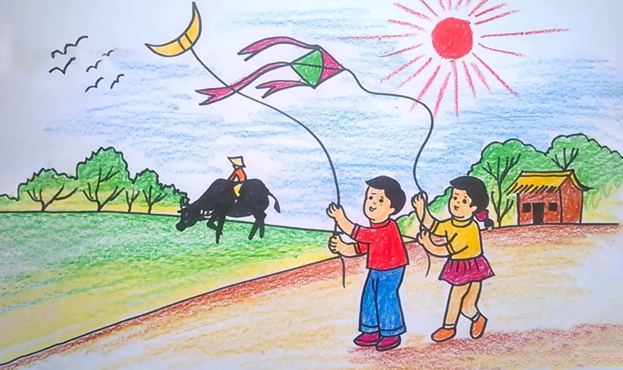 Vẽ Tranh Trò Chơi Dân Gian Lớp 7