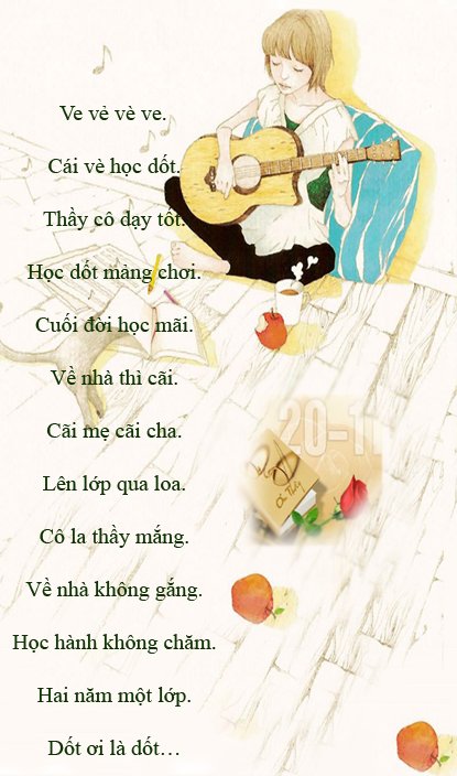 Vè về 20/11 - Những bài vè hay và ý nghĩa nhất