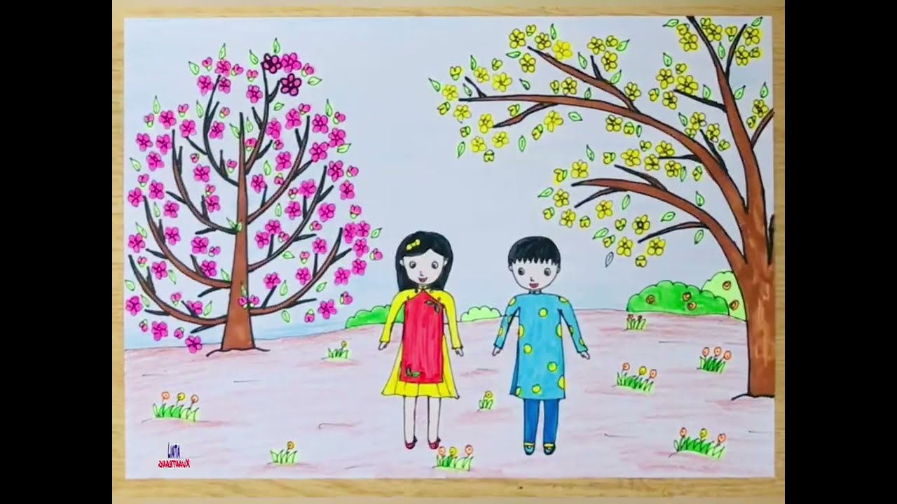 Vẽ về mùa xuân
