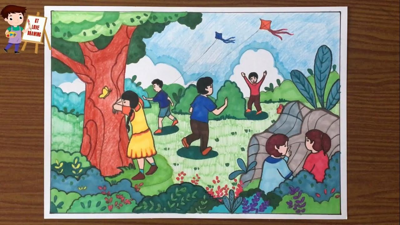 Vẽ về trò chơi dân gian