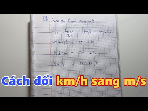 Cách đổi km/h sang m/phút Gallery 2