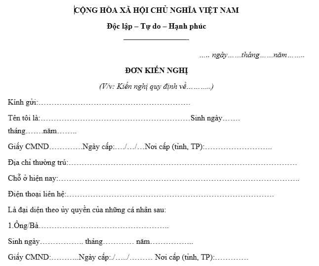 Cách Viết Đơn Kiến Nghị Chuẩn Xác và Hiệu Quả Gallery 2
