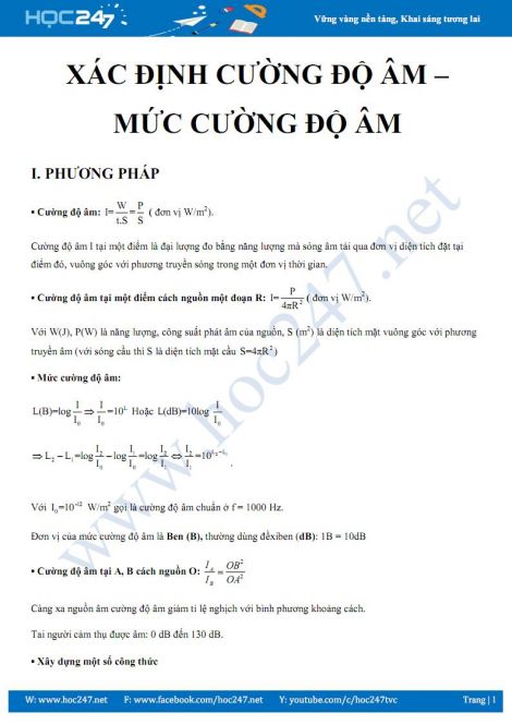 Mức Cường Độ Âm Được Tính Bằng Công Thức Nào? Gallery 2