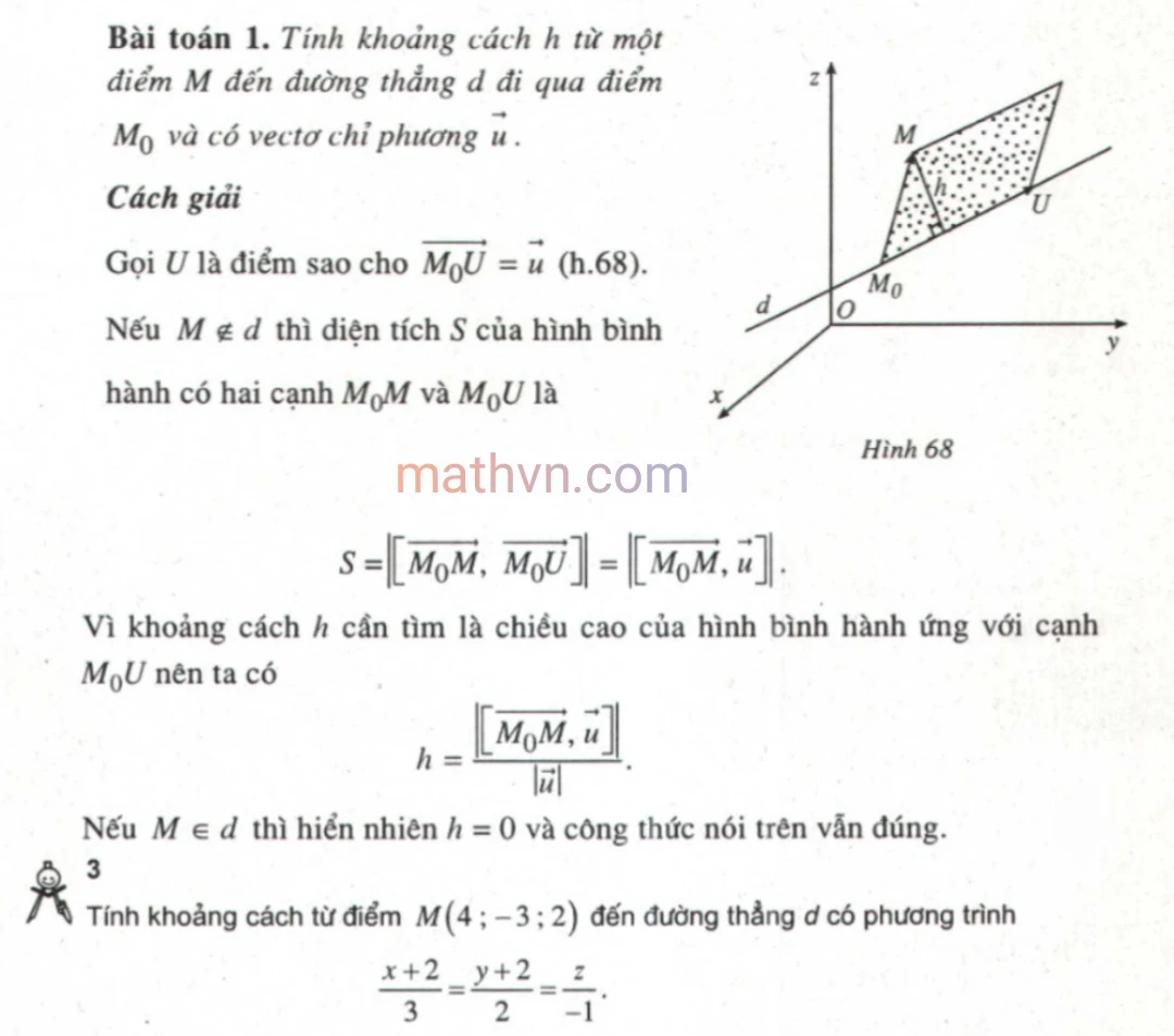 Tính Khoảng Cách Từ Điểm Đến Đường Thẳng Lớp 12 Gallery 2
