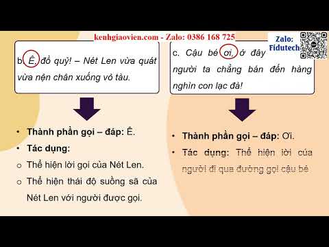 Thành phần gọi đáp là gì? Ví dụ và cách sử dụng