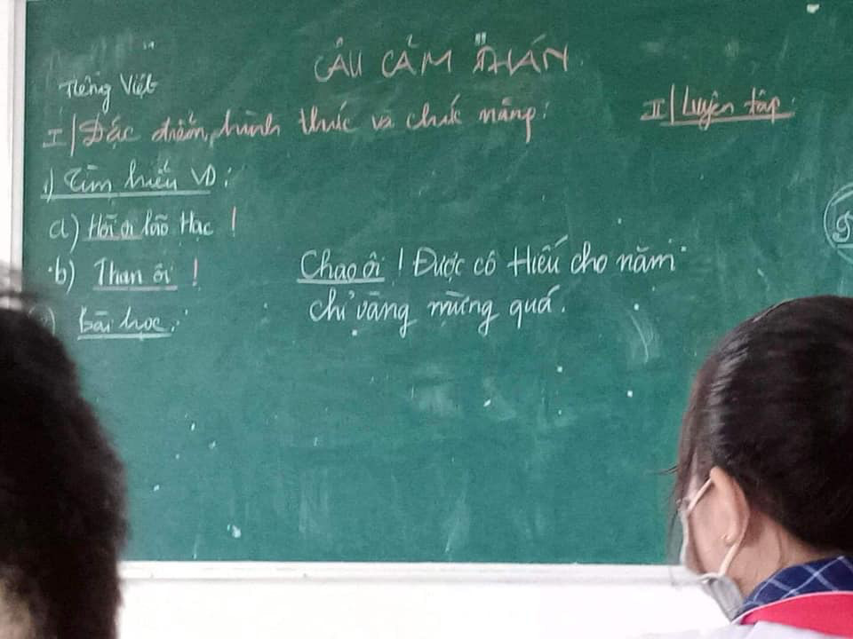 Ví dụ về câu cảm