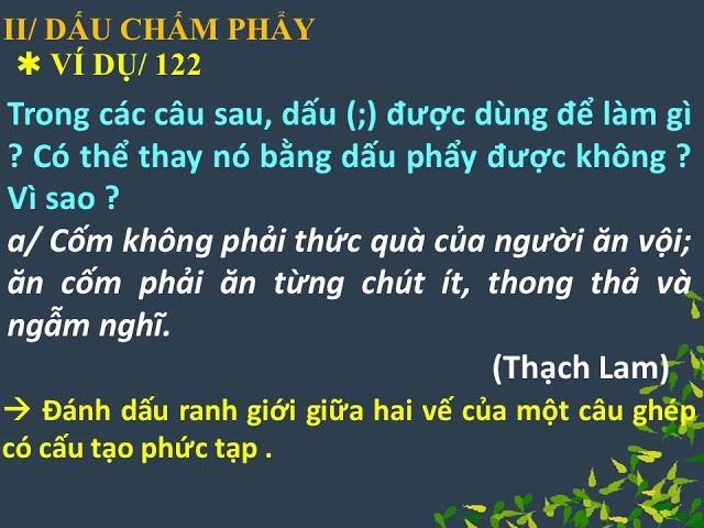 Ví dụ về dấu chấm phẩy Gallery 2