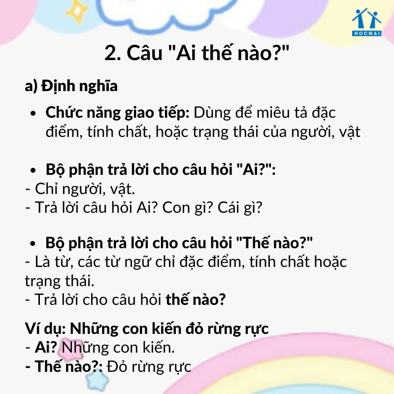 Ví dụ về mẫu câu Ai thế nào Gallery 2